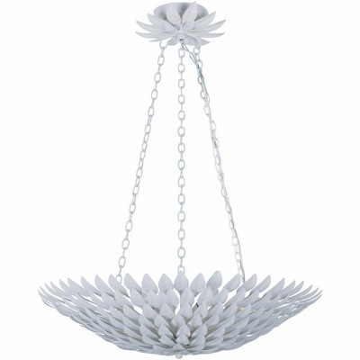 Crystorama Lighting Broche 6 - Light Chandelier in  Matte White