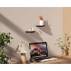 Attop Solid Wood Half Round Floating Wall Shelves | Elegant Floating Shelves, Elevate Your Space - 3 of 4