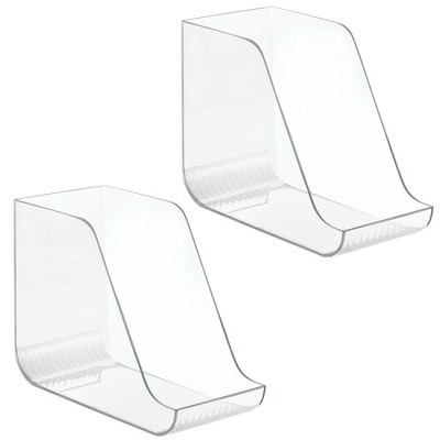 mDesign Plastic Can Organizer Bin For Kitchen and Fridge Storage, 2 Pack - Clear