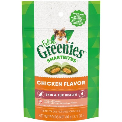 Greenies Smartbites Skin and Fur Health Chicken Flavor Cat Treats