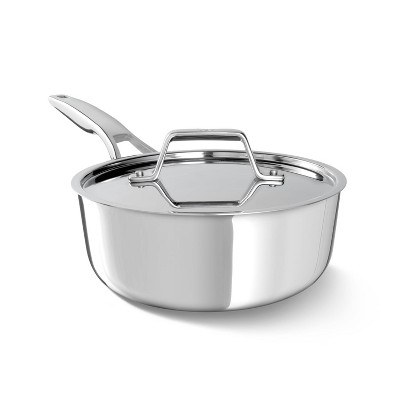 thumbnail image 2 of HEKAL Stainless Steel Saucepan With Lid – Induction Ready, Chemical-Free, 10cm Height 2 of 5
