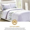 Casual Floral Embroidered Cotton Duvet Cover and Pillow Sham Set by Blue Nile Mills - 4 of 4
