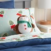 Penguin Kids' Holiday Mini Weighted Plush Throw Pillow Brown - Pillowfort™ - 2 of 3