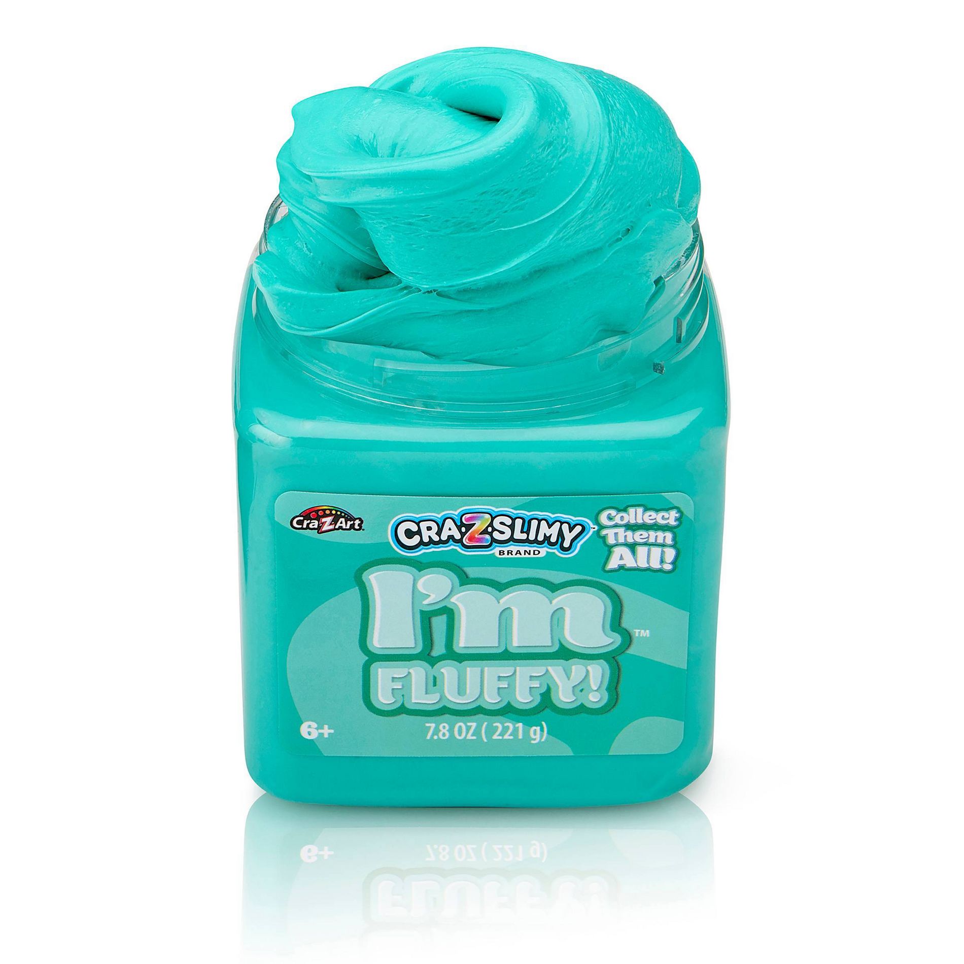 Cra-Z-Slimy I’m Fluffy Teal Slime Jar 7.8oz