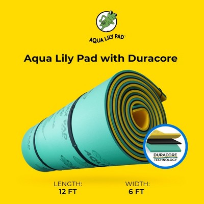 Aqua Lily Pad 12-Foot Yellow and Green Floating Foam Island