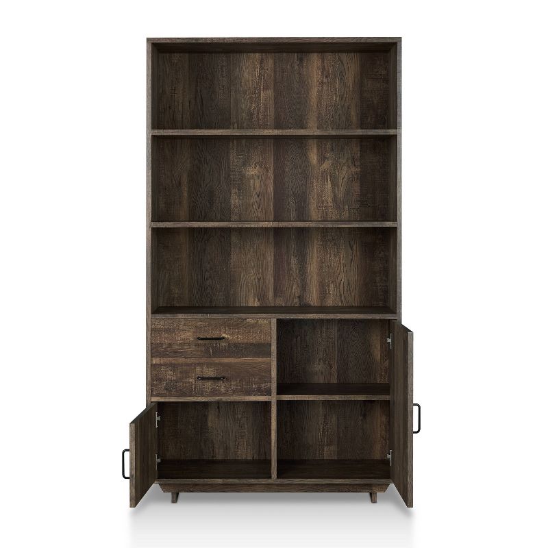 69.8&#34; Tappan Bookcase with Cabinet Reclaimed Oak - HOMES: Inside + Out, 4 of 10