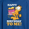 Men's - Garfield - Happy Birthday To Me Long Sleeve Graphic T-Shirt - 2 of 4