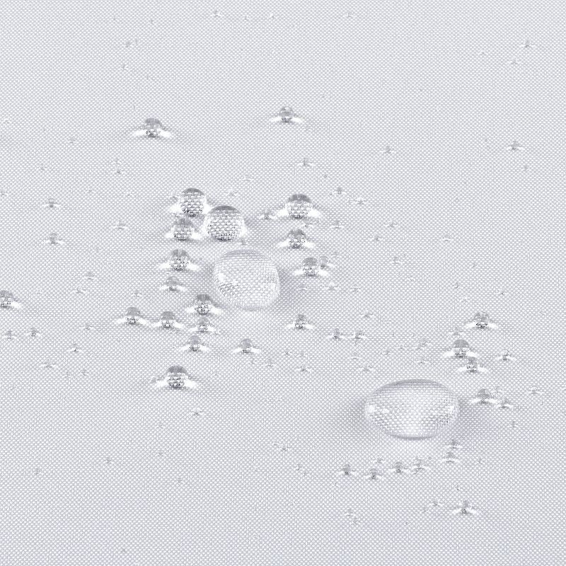 GoodGram Basics Splash Guard Waterproof White Fabric Shower Curtain Liner With Rust Proof Metal Grommets - Standard Size, 5 of 7