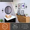 VAXCEL Marquis 2 Light Matte Black Contemporary Wall Sconce Up Down Lighting - 3 of 4