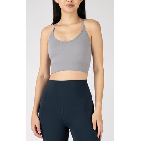 Seamless Marl Rib Sports Bra Boohoo, 51% OFF