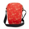 Disney Bag, Crossbody, Mulan Action Pose Silhouette and Comb, Red Golds, Vegan Leather - 3 of 4