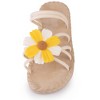 Allegra K Women's Espadrille Sunflower Decor Slip-on Strappy Beach Sandals - 2 of 4