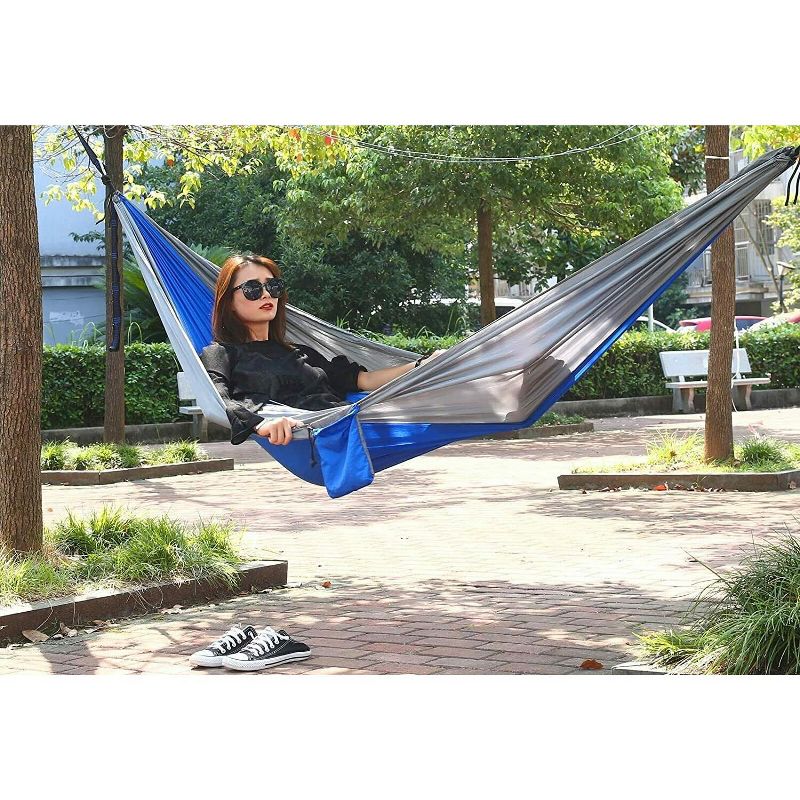 Lexi Home Eternal Parachute Nylon Double Size Camping Hammock, 3 of 4