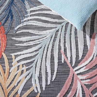 Elysian Fields Black & Rust Floral 8' x 10' Easy-Care Rug