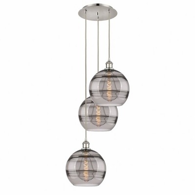 Rochester - 3 Light Cord Hung Multi Pendant In Industrial Style-35.63 Inches Tall and 16.5 Inches Wide