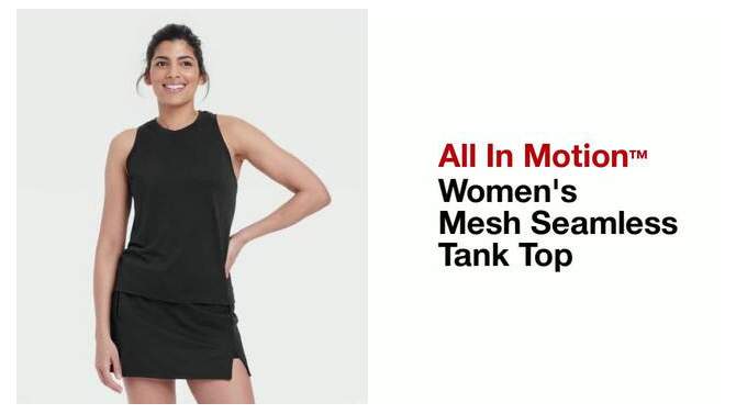 Women's Mesh Seamless Tank Top - All In Motion™, 2 of 10, play video