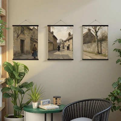 Floral Canvas Wall Art with Strong Artistic and Visual Aesthetics,3 - Pieces