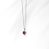 Girls' Birthstone Cubic Zirconia Sterling Silver Necklace - In Season Jewelry - 4 of 4