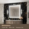 Keonjinn LED Front Light Bathroom Vanity Wall Mirror, Anti-Fog, Dimmable - 3 of 4