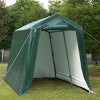 Costway 7'x12' Patio Tent Carport Storage Shelter Shed Car Canopy Heavy Duty Green - image 2 of 4