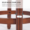 PAGED 1Pc Wooden Bar Stools, Counter Stools with Curved Backrest, Upholstered Dining Chairs for Kitchen Island - 4 of 4