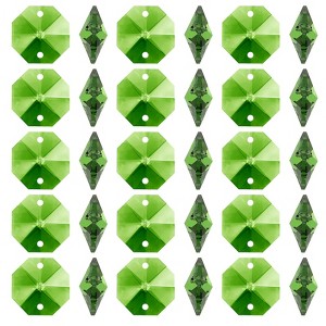 Unique Bargains Hanging Ornament DIY Craft Prisms 2 Holes Octagon Suncatchers 0.55" 100 Pcs - 1 of 4