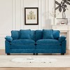 Wider Armrest LoveSeat, Modular Sectional Couch with Chenille Fabric & Double-Layer Cushions â€ - 2 of 4
