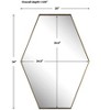 Uttermost Ankara Brass Hexagon Mirror - 3 of 4