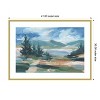 Amanti Art Pastel Lake View I by Ethan Harper Wood Framed Wall Art Print - 4 of 4