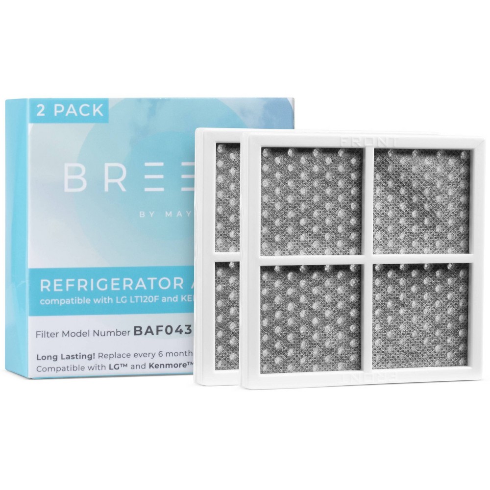 Breeze by MAYA Replacement LG LT120F/Kenmore 469918 Refrigerator Air Filter 2pk - BAF243