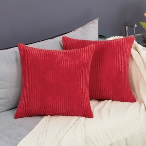 Deconovo Corduroy Throw Pillow Covers 2-Pack – Soft & Durable - 1 of 4