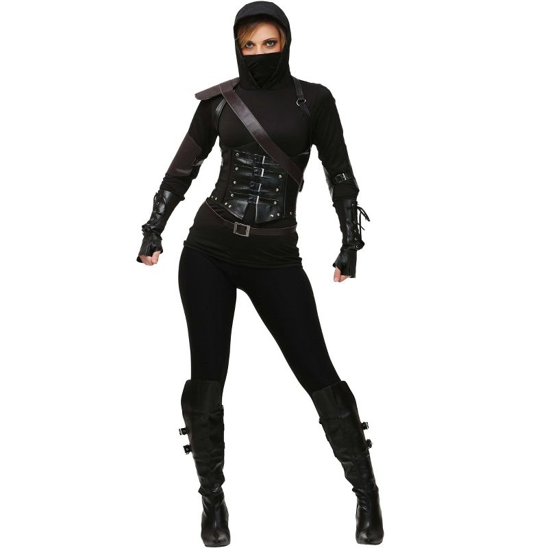 HalloweenCostumes.com Women's Ninja Assassin Costume, 1 of 5