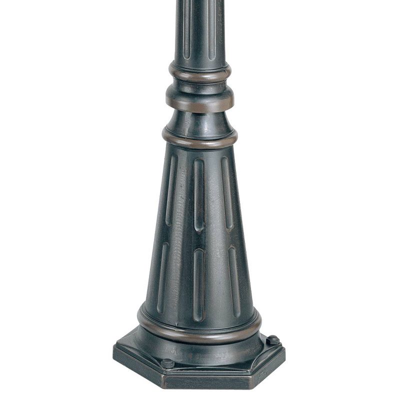 John Timberland Hepworth Vintage Post Light Pole and Cap Base Dark Bronze 76 3/4" for Exterior Barn Deck House Porch Yard Patio Home Garage Outside, 3 of 6