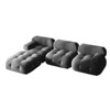 Mjkone L Shaped Velvet Sectional Sofa With Reversible Chaise,free Combination Ottoman, 4 Seater Modular Sectional Sofa - 3 of 4