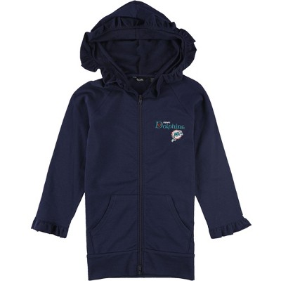 Touch Girls Miami Dolphins Ruffled Hoodie Sweatshirt