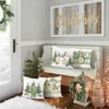 Winter Christmas Throw Pillow Covers 18 x 18 Inch Xmas Trees - 3 of 4