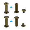 Unique Bargains Rust Proof Leather Belt Scrapbook Binding Accessories M5 Chicago Screws 50 Sets - 4 of 4