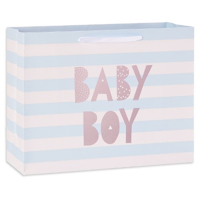 Medium Striped Baby Shower Gift Bag - Spritz™