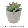 Unique Bargains Artificial Plants Pulp Planter Plastic Flesh 2.44"x2.44"x3.35" 1Pc - 3 of 4