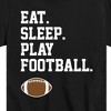 Boys' - Instant Message - Eat Sleep Play Football Short Sleeve Graphic T-Shirt - 2 of 4