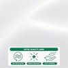 72 White Water Resistant Shower Curtain Liners with Rustproof Grommets and Weighted Hem - 3 of 4