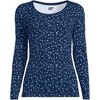 Lands' End Women's Long Sleeve Lightweight Jersey Scoop Neck T-Shirt - 3 of 3