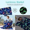 Joyfy Glow in The Dark Gaming Blanket Gamer Gifts for Boys Age 2-12 Years Old, Soft Cozy Flannel Blue Kids Throw Blanket, Birthday Bedroom Decor 50x60 - 4 of 4
