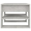 vidaXL Coffee Table Concrete Gray Engineered Wood Medium Coffee Table - Concrete Gray - 3 of 4