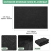 Unique Bargains Waterproof Felt Outdoor Storage Shed Flooring Mat Gray 1 Pc - 3 of 4
