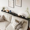 Garvee 5.9" Narrow Sofa Table with Outlets, Skinny Console Table with Storage, Slim Behind Couch Table for Living Room, Hallway, Foyer - 3 of 4