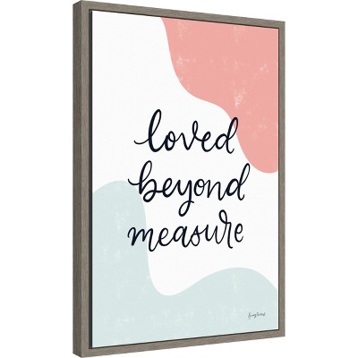 Blush Nursery II Distressed Greywash Canvas Wall Art for Kids