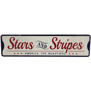 Northlight Stars and Stripes Americana Metal Wall Sign - 23.5" - 1 of 4