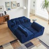 GDFStudio Zanna 143.31'' 4-Seater Modern Reversible Flannel Upholstered U-Shaped Sectional Sofa with Pillows - 3 of 4