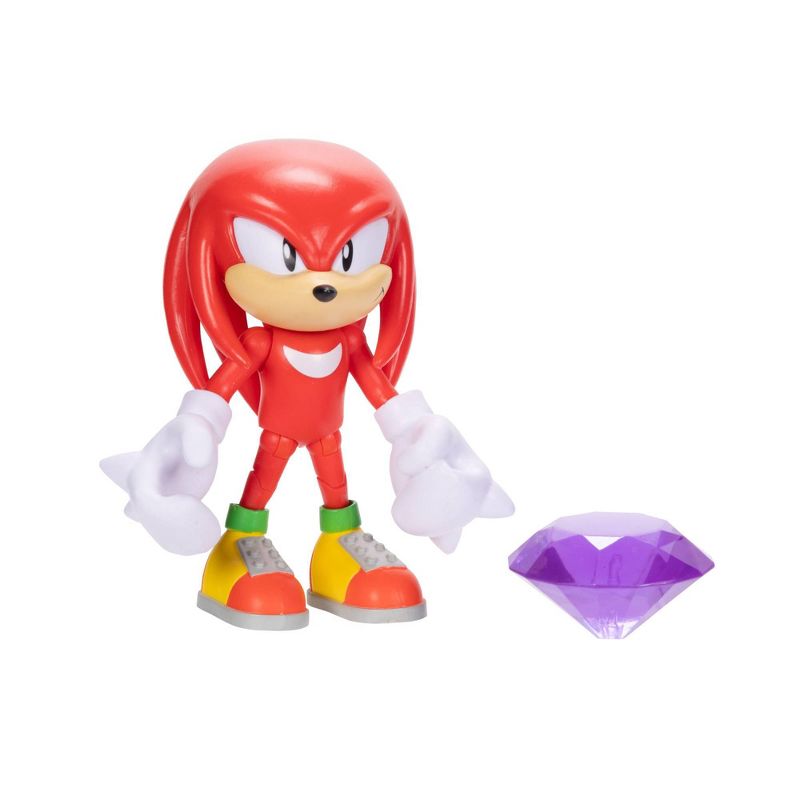 Sonic Knuckles with Purple Chaos Emerald Action Figure, 1 of 8